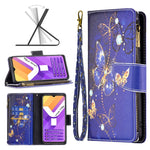 Custodia per telefono in pelle con cerniera orizzontale con motivo a disegno colorato, For vivo Y15s