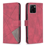 Custodia per cellulare in pelle a vibrazione orizzontale con fibbia magnetica a rombo, For vivo Y15s