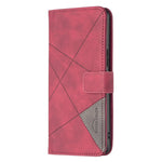 Custodia per cellulare in pelle a vibrazione orizzontale con fibbia magnetica a rombo, For vivo Y15s