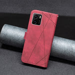Custodia per cellulare in pelle a vibrazione orizzontale con fibbia magnetica a rombo, For vivo Y15s