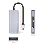 Adattatore 5 in 1 USB-C per schede SD MS M2 CF TF