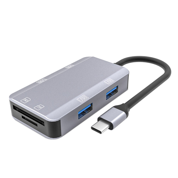 Hub USB-C 6 in 1 con slot SD, TF e 4 porte USB femmina