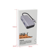 NK-3049 6 in 1 USB-C / Tipo-C a TF / Slot per scheda SD + 4 adattatori USB femmina, NK-3049