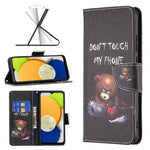Custodia portafoglio in pelle per Samsung Galaxy A03