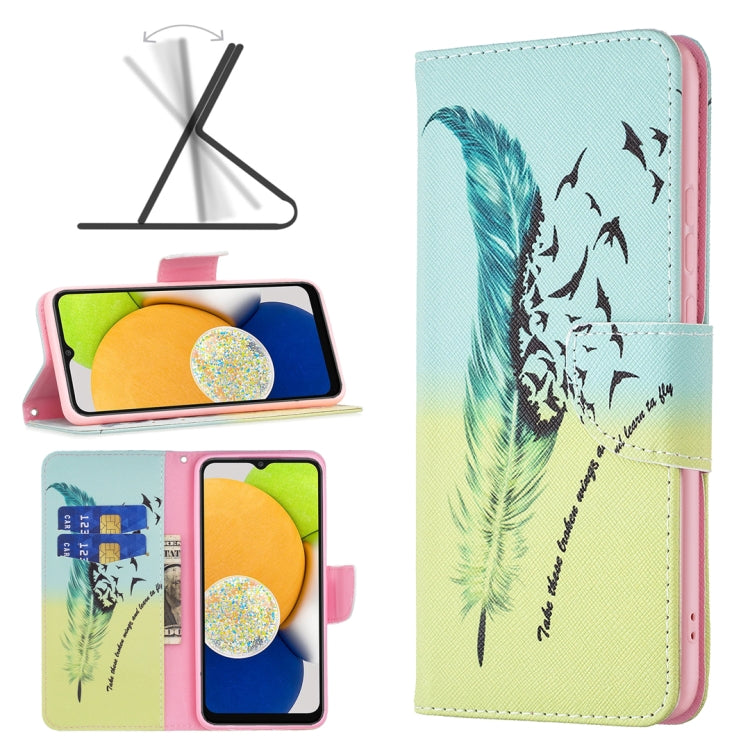 Custodia portafoglio in pelle per Samsung Galaxy A03