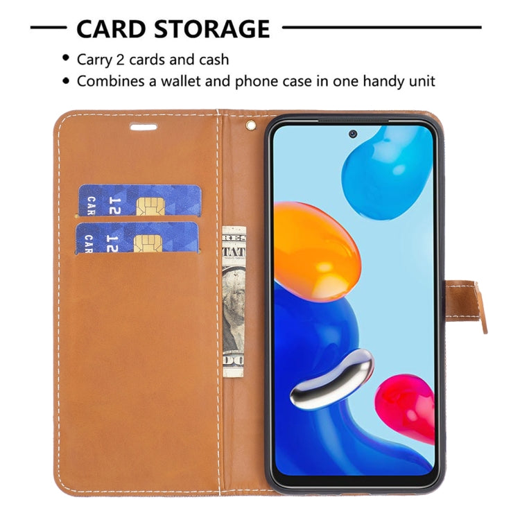 Custodia portafoglio in pelle color denim per Xiaomi Redmi Note 1