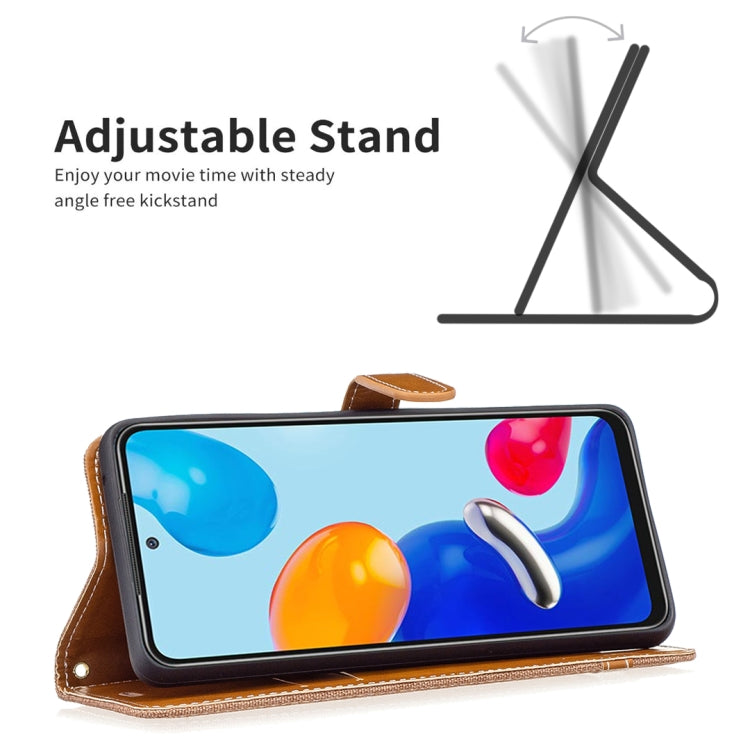 Custodia portafoglio in pelle color denim per Xiaomi Redmi Note 1