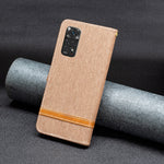 Custodia portafoglio in pelle color denim per Xiaomi Redmi Note 1