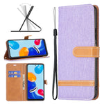 Custodia portafoglio in pelle color denim per Xiaomi Redmi Note 1