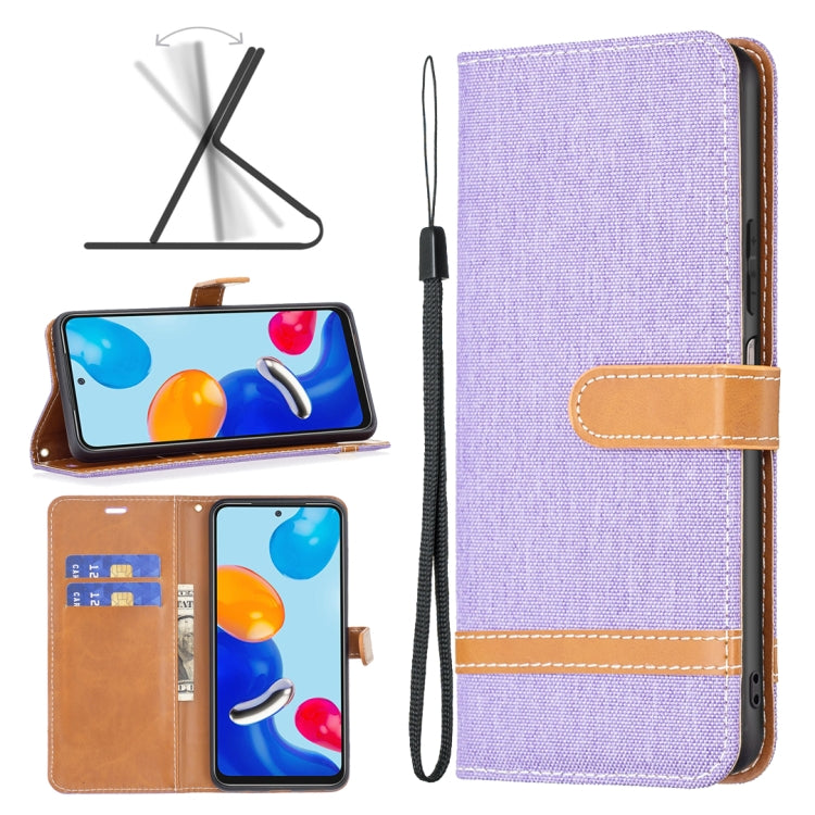 Custodia portafoglio in pelle color denim per Xiaomi Redmi Note 1