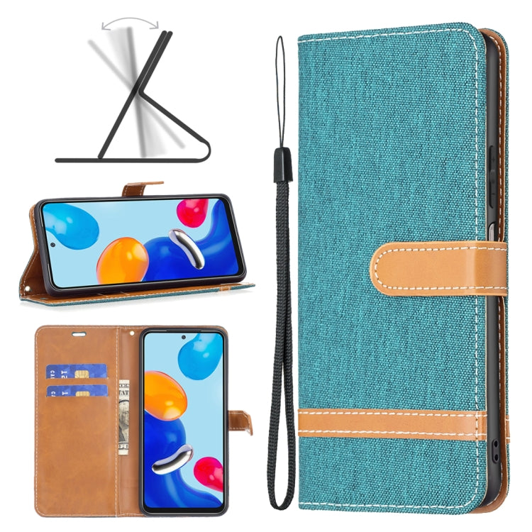 Custodia portafoglio in pelle color denim per Xiaomi Redmi Note 1