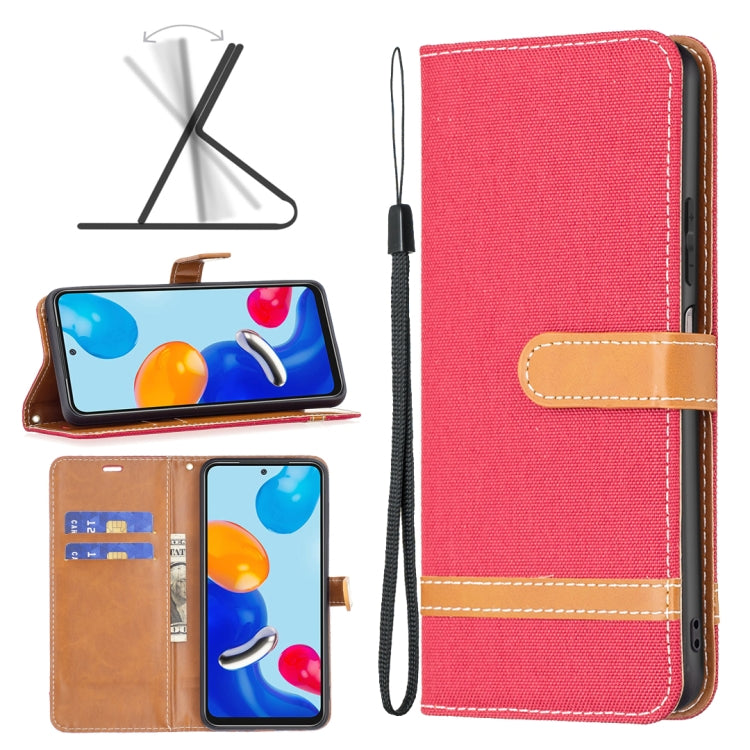 Custodia portafoglio in pelle color denim per Xiaomi Redmi Note 1
