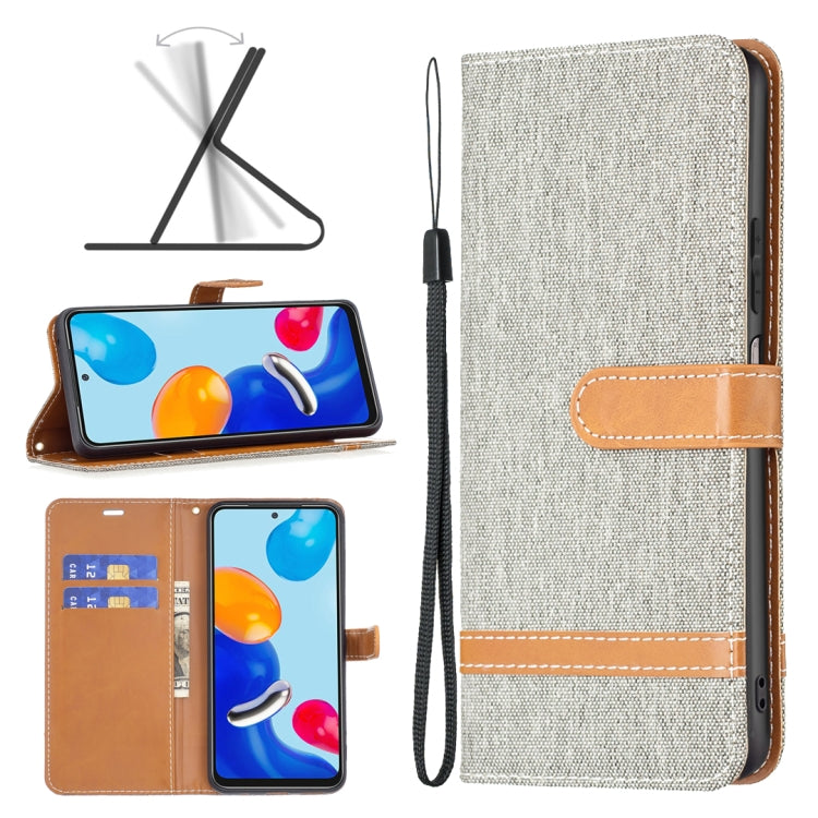 Custodia portafoglio in pelle color denim per Xiaomi Redmi Note 1
