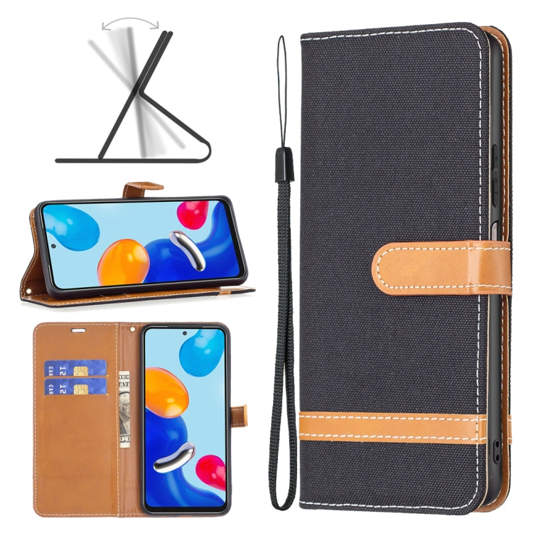 Custodia portafoglio in pelle color denim per Xiaomi Redmi Note 1