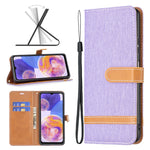 Custodia portafoglio in pelle color denim per Xiaomi Redmi Note 1