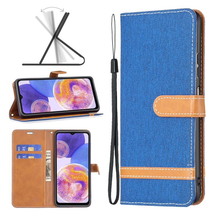 Custodia portafoglio in pelle color denim per Xiaomi Redmi Note 1