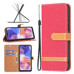 Custodia portafoglio in pelle color denim per Xiaomi Redmi Note 1