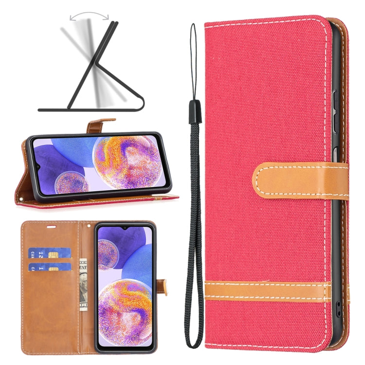 Custodia portafoglio in pelle color denim per Xiaomi Redmi Note 1
