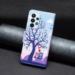 Custodia per cellulare in pelle con motivo a disegno colorato, For Samsung Galaxy A23 5G
