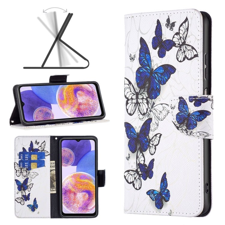 Custodia per cellulare in pelle con motivo a disegno colorato, For Samsung Galaxy A23 5G