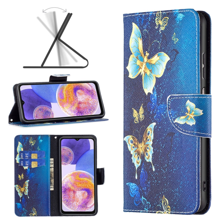 Custodia per cellulare in pelle con motivo a disegno colorato, For Samsung Galaxy A23 5G