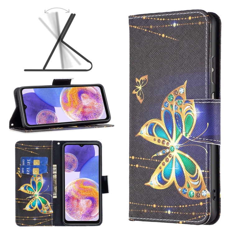Custodia per cellulare in pelle con motivo a disegno colorato, For Samsung Galaxy A23 5G