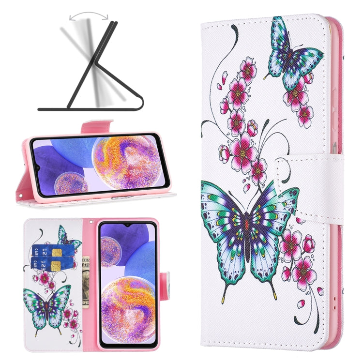 Custodia per cellulare in pelle con motivo a disegno colorato, For Samsung Galaxy A23 5G
