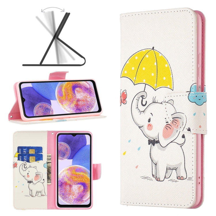 Custodia per cellulare in pelle con motivo a disegno colorato, For Samsung Galaxy A23 5G