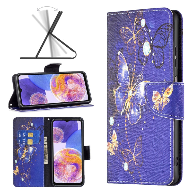 Custodia per cellulare in pelle con motivo a disegno colorato, For Samsung Galaxy A23 5G