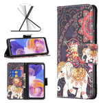 Custodia per cellulare in pelle con motivo a disegno colorato, For Samsung Galaxy A23 5G