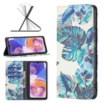 Custodia per telefono in pelle verniciata magnetica invisibile, For Samsung Galaxy A23 5G