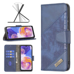 Custodia per cellulare in pelle di coccodrillo di colore abbinato, For Samsung Galaxy A23 5G