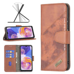 Custodia per cellulare in pelle di coccodrillo di colore abbinato, For Samsung Galaxy A23 5G