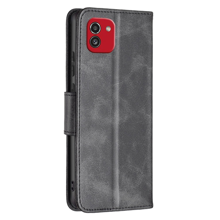 Custodia per telefono in pelle flip color pelle di agnello, For Samsung Galaxy A03 166mm
