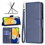 Custodia per telefono in pelle flip color pelle di agnello, For Samsung Galaxy A03 166mm