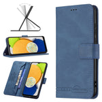Custodia per cellulare in pelle con vibrazione RFID con fibbia magnetica BF09, For Samsung Galaxy A03 166mm