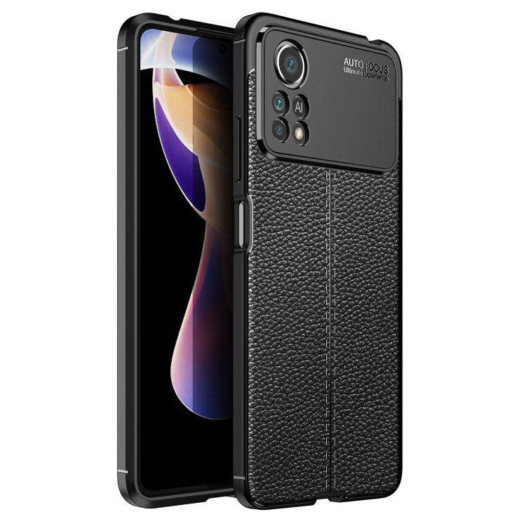 Custodia per telefono in TPU antiurto con texture Litchi, For Huawei nova 9 SE, For Xiaomi Poco M4 Pro Fine Hole Version, For OnePlus Nord CE 2 5G