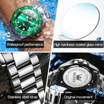 Orologio al quarzo luminoso impermeabile da uomo OLEVS 5885