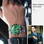 Orologio al quarzo luminoso impermeabile da uomo OLEVS 5885