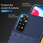 Custodia morbida protettiva in TPU antiurto Thunderbolt, For Xiaomi Redmi Note 11 4G Global / Note 11S, For Xiaomi Redmi K50, For Xiaomi Redmi K50 Pro, For Xiaomi Redmi Note 11 Pro 5G / 4G Global