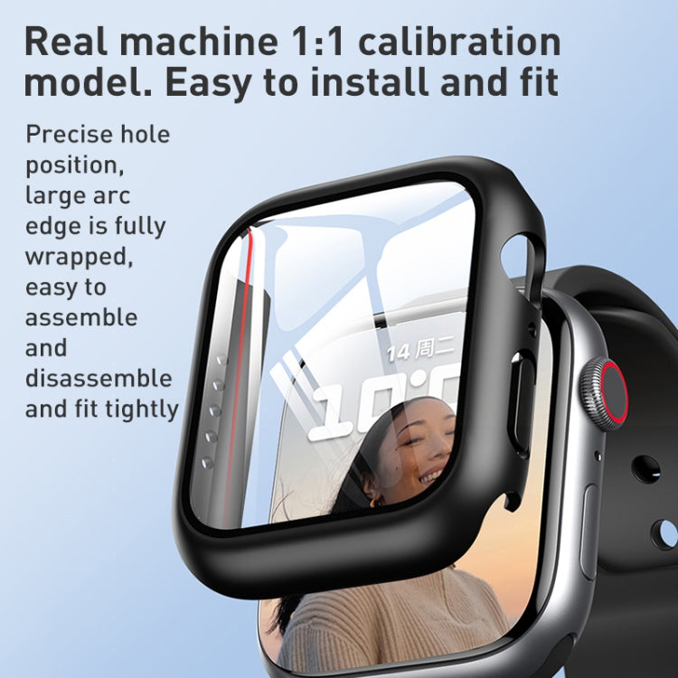 ROCK 2 in 1 PC Frame + custodia protettiva per pellicola per Apple Watch Series, 6 & SE & 5 & 4 44mm, 3 & 2 & 1 42mm, 6 & SE & 5 & 4 40mm, 3 & 2 & 1 38mm