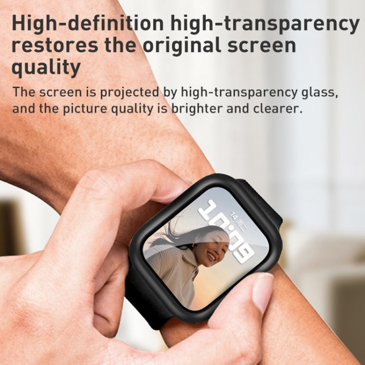 ROCK 2 in 1 PC Frame + custodia protettiva per pellicola per Apple Watch Series, 6 & SE & 5 & 4 44mm, 3 & 2 & 1 42mm, 6 & SE & 5 & 4 40mm, 3 & 2 & 1 38mm