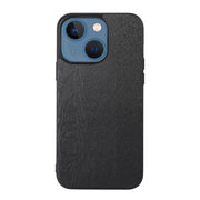 Custodia per telefono in PU con struttura in legno, For iPhone 13 mini, For iPhone 12 mini, For iPhone 12 / 12 Pro, For iPhone 12 Pro Max