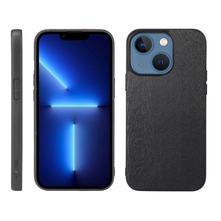 Custodia per telefono in PU con struttura in legno, For iPhone 13 mini, For iPhone 12 mini, For iPhone 12 / 12 Pro, For iPhone 12 Pro Max