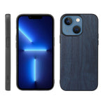 Custodia in PU con struttura in legno per iPhone 13 mini e 12