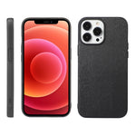 Custodia in PU con struttura in legno per iPhone 13 mini e 12