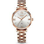 JIN SHI DUN 6533 Orologio al quarzo ultrasottile impermeabile da donna