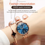 JIN SHI DUN 6533 Orologio al quarzo ultrasottile impermeabile da donna