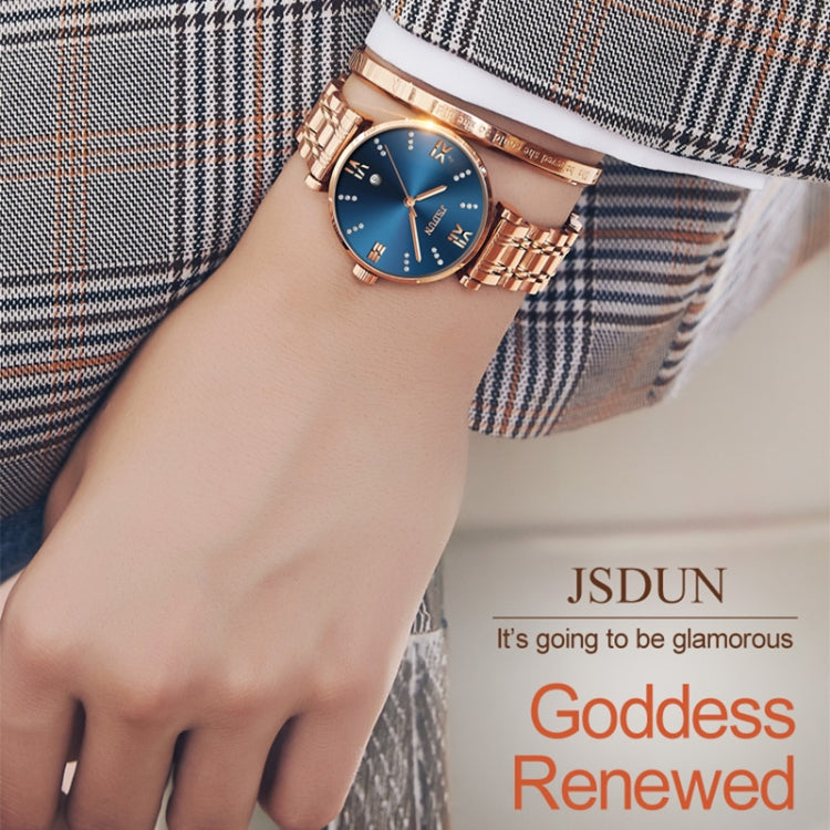 JIN SHI DUN 6533 Orologio al quarzo ultrasottile impermeabile da donna