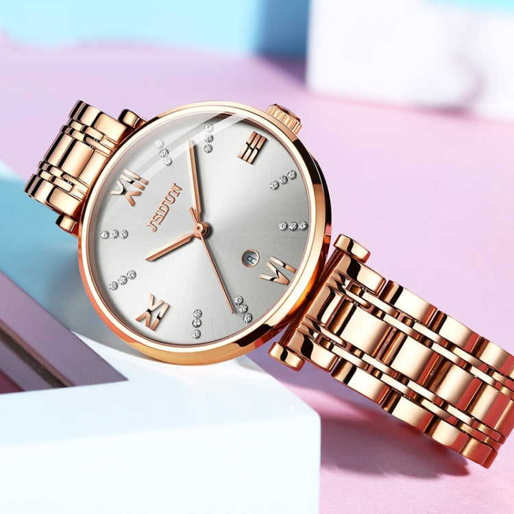 JIN SHI DUN 6533 Orologio al quarzo ultrasottile impermeabile da donna